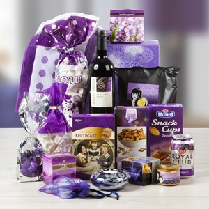 Kerstpakket Purple Dots