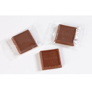 Chocolade tablet 5 gram Met logo in reliÃ«f