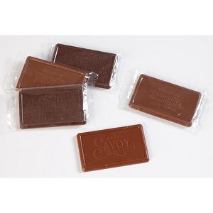 Chocolade tablet 22 gram Met logo in reliÃ«f