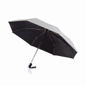21,5 inch 2 in 1 automatische paraplu zilver
