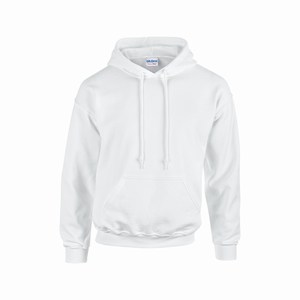 Gildan 18500 hooded sweater white