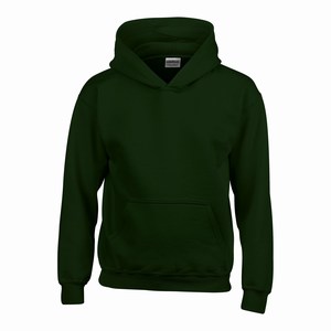 Gildan 18500B kinder hooded sweater forest green