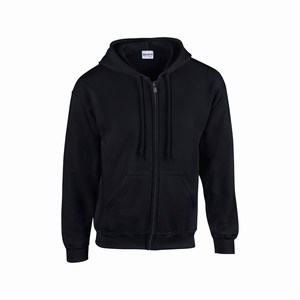 Gildan 18600 hooded vest black