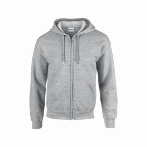 Gildan 18600 hooded vest sports grey
