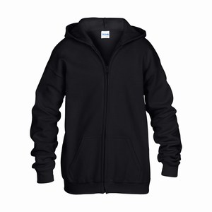 Gildan 18600B hooded kinder vest black