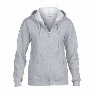 Gildan 18600FL hooded dames vest sports grey