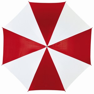 Automatisch te openen paraplu Disco, rood, wit