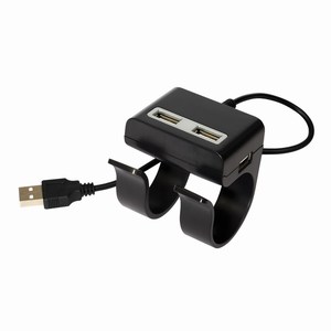 USB-Hub Clip on, zwart