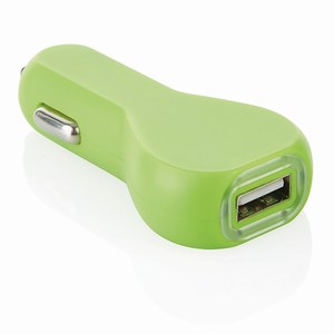 USB auto oplader, groen