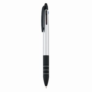 3 kleuren stylus pen, zilver