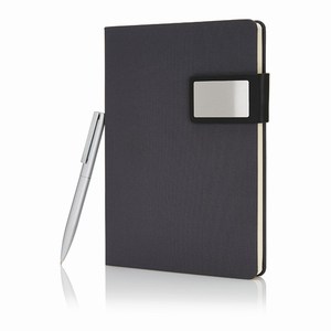 A5 Prestige notitieboek set zwart