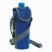 420 D nylon fleshouder (500 ml) met verstelbare schouderband, blauw