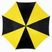Automatisch te openen paraplu Disco, zwart, geel