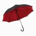 Automatisch te openen paraplu Doubly, zwart, rood