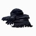 3 delig fleece set bestaande uit sjaal, pet en paar handschoenen, zwart