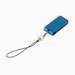 USB-stick sleutelhanger MEM FOLD. Blauw.