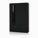Deluxe A5 notitieboek met stylus pen, zwart