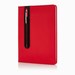 Deluxe A5 notitieboek met stylus pen, rood