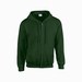 Gildan 18600 hooded vest forest green