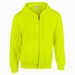 Gildan 18600 hooded vest safety green