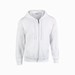 Gildan 18600 hooded vest white