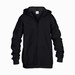 Gildan 18600B hooded kinder vest black
