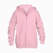 Gildan 18600B hooded kinder vest light pink
