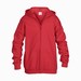 Gildan 18600B hooded kinder vest red