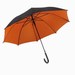 Automatisch te openen paraplu Doubly, zwart, oranje