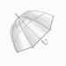 Transparante Paraplu Bellevue. Transparant, Zilver.
